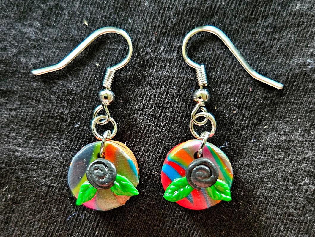 Black Rose Earrings