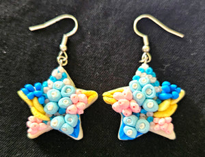 Star Extraterrestrial Flowerbed Earrings