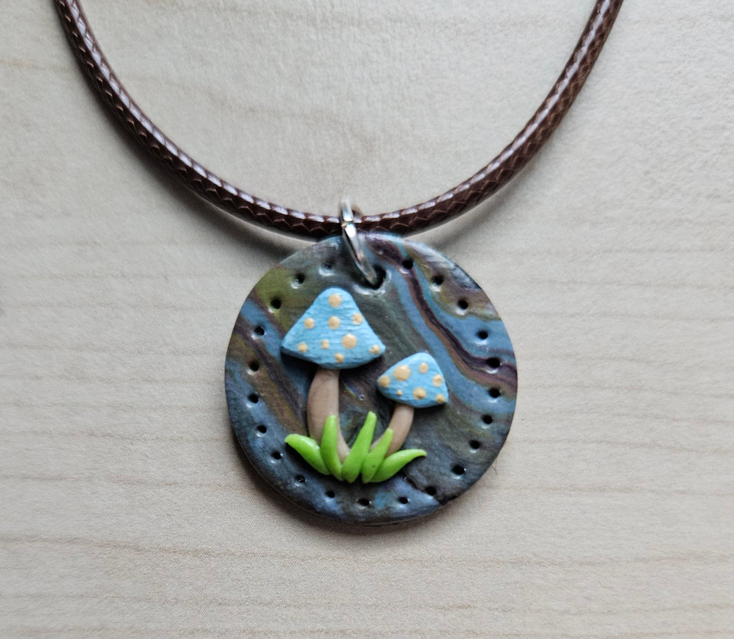 Earthy Mushroom Necklace
