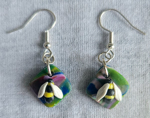 Colorful Bee Earrings