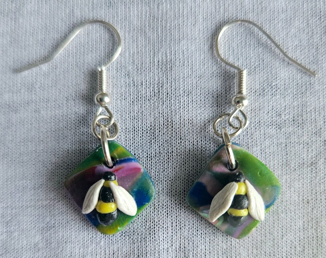 Colorful Bee Earrings