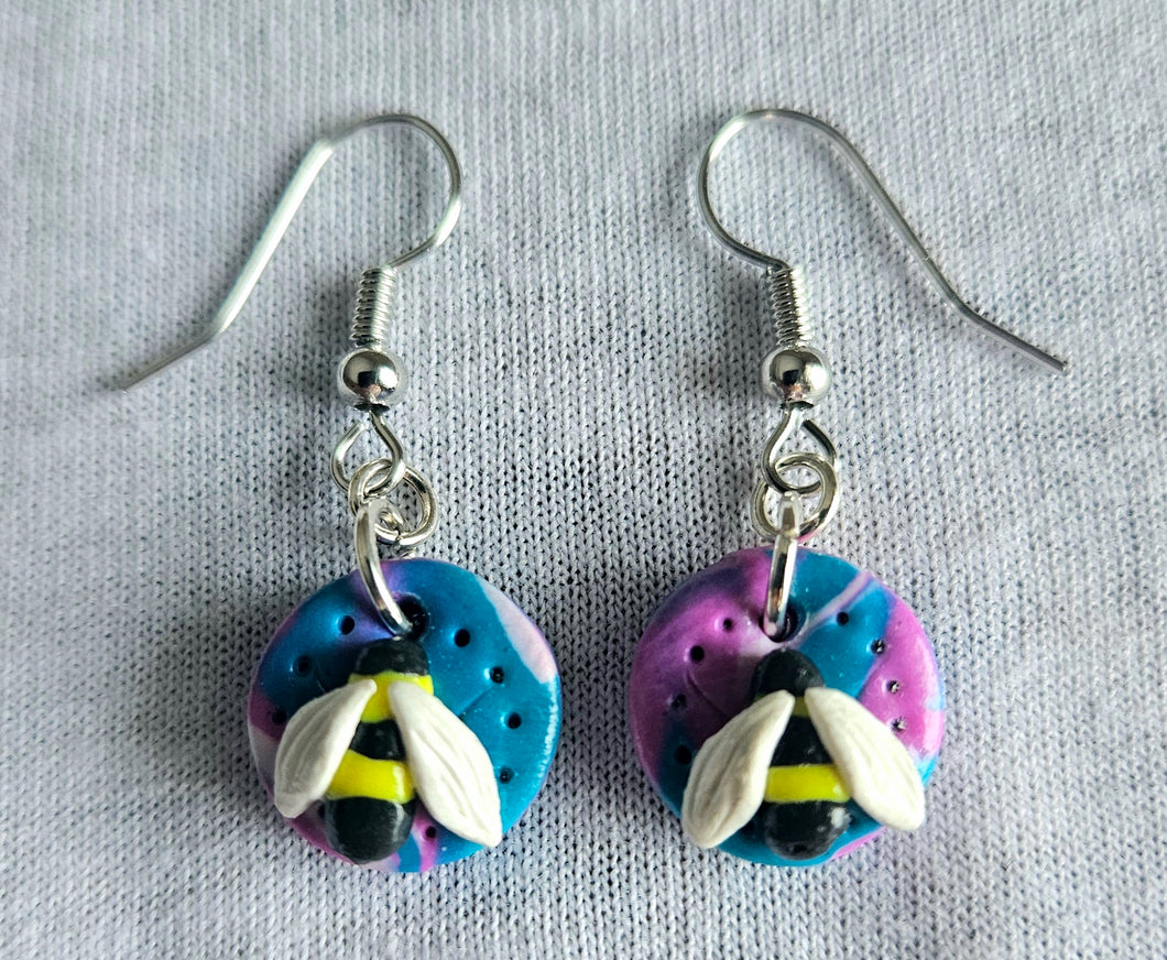Swirly Bee Earrings