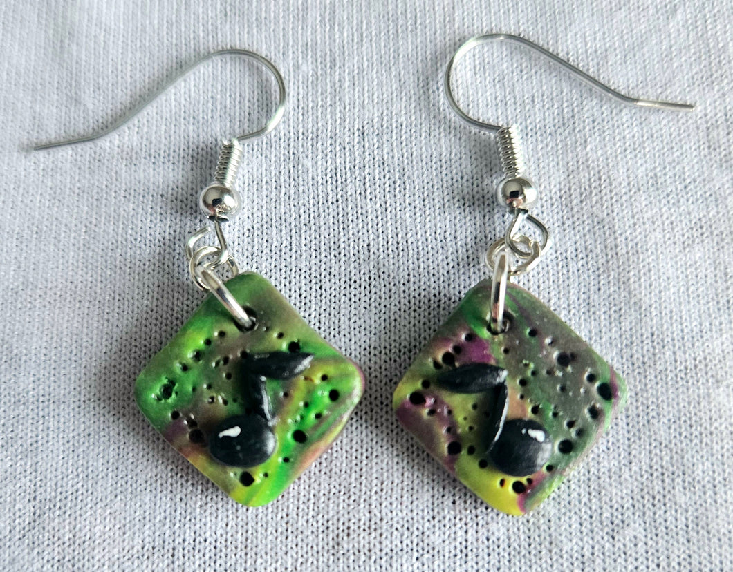 Colorful Music Note Earrings