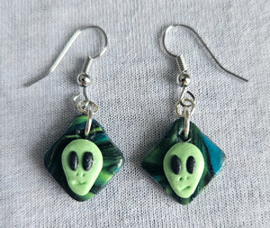 Trippy Alien Earrings