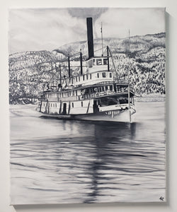 "SS Okanagan" 16x20 Original Oil Painting